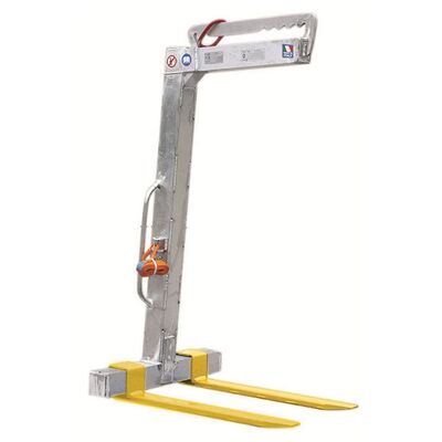 Aluminum crane forks with manual adjustment Haklift